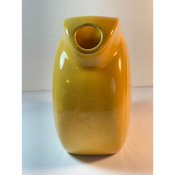 Vintage Fiesta Ware Yellow Juice Water Pitcher Vase READ WEAR - Picture 5 of 13
